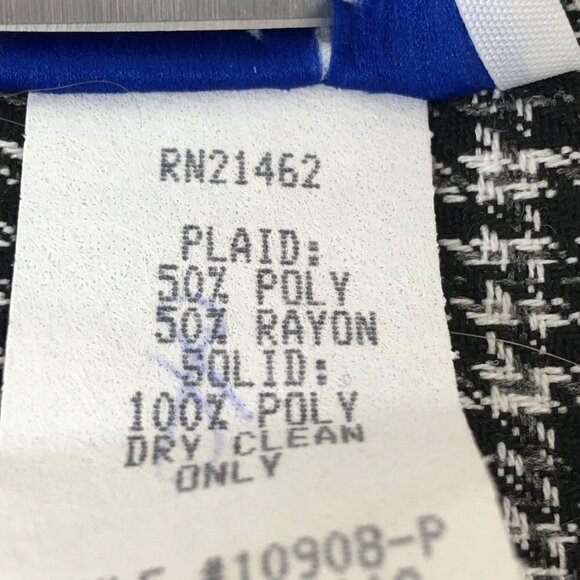 Vintage Good Times Black Plaid Pearl Button Blouse - Picture 8 of 8